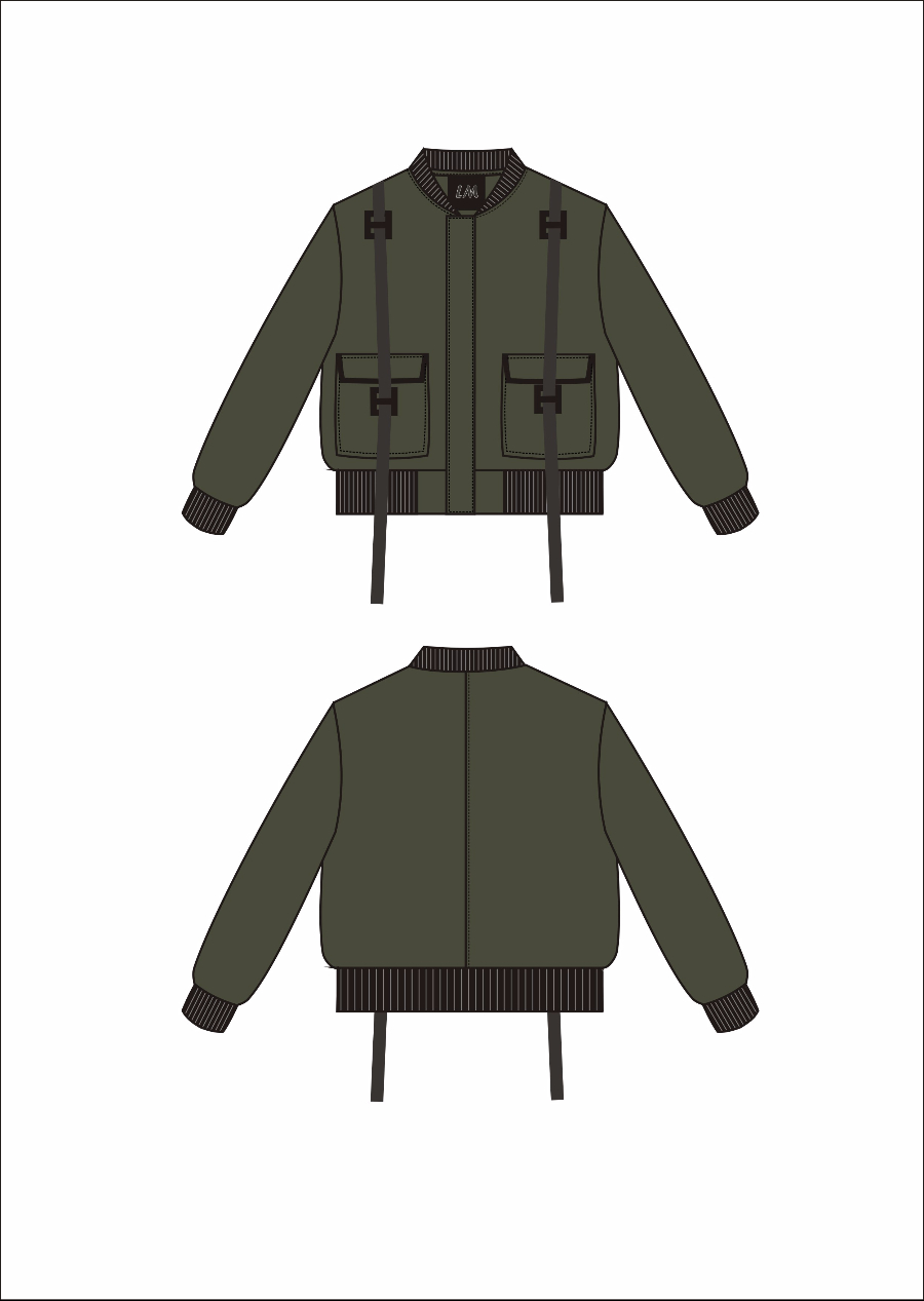 cdr - 男装款式-上衣-外套夹克 - 余诗琪设计师的服装设计作品 - 东纺